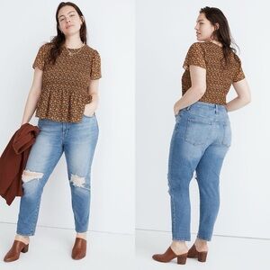 NWT Madewell The Perfect Vintage Jeans in Denman Wash Size 32